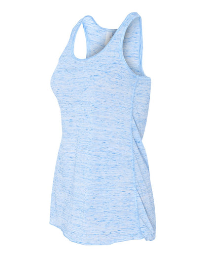 BELLA + CANVAS Women's Flowy Racerback Tank 8800 #color_Blue Marble