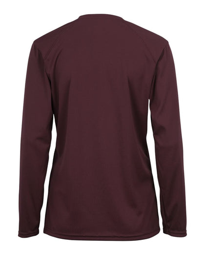 Badger Women's B-Core Long Sleeve T-Shirt 4164 #color_Maroon