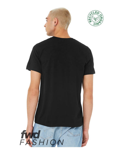 BELLA + CANVAS FWD Fashion Jersey Recycled Organic Tee 3001RCY #colormdl_Solid Black Blend