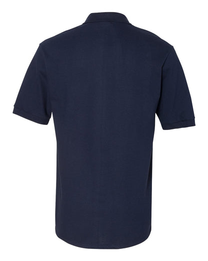 JERZEES Men's 100% Ring-Spun Cotton Piqué Polo 443M #color_J. Navy