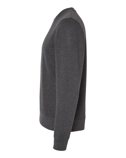 J. America Unisex BTB Fleece Crewneck Sweatshirt 8721 #color_Charcoal Heather