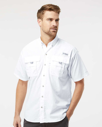 Columbia Men's PFG Bahama™ II Short Sleeve Shirt 212464 #colormdl_White