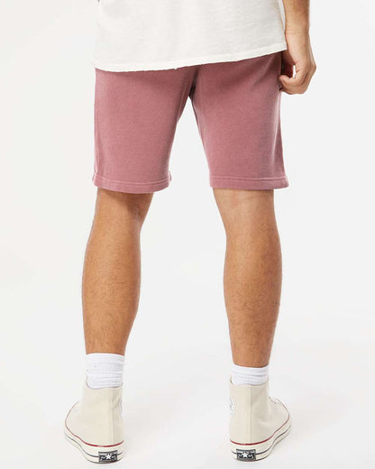 Independent Trading Co. Unisex Pigment-Dyed Fleece Shorts PRM50STPD #colormdl_Pigment Maroon
