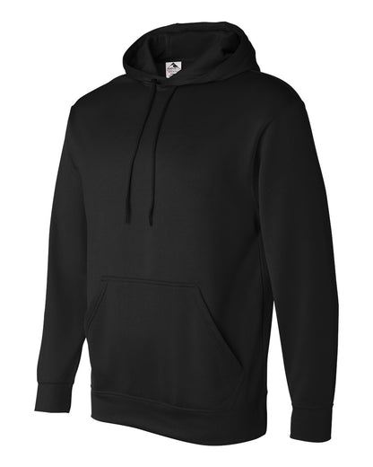 Augusta Sportswear Wicking Fleece Hooded Sweatshirt 5505 #color_Black