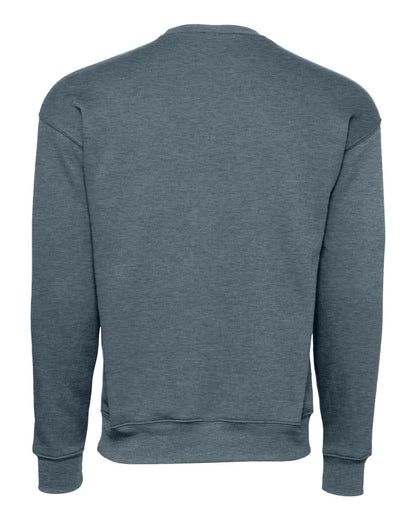 BELLA + CANVAS Unisex Sponge Fleece Drop Shoulder Crewneck Sweatshirt 3945 #color_Heather Slate