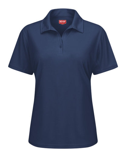 Red Kap Women's Performance Knit® Flex Series Pro Polo SK91 #color_Navy