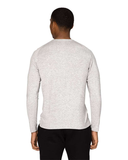 Threadfast Apparel Unisex Impact Long-Sleeve T-Shirt 382LS #colormdl_Heather Grey