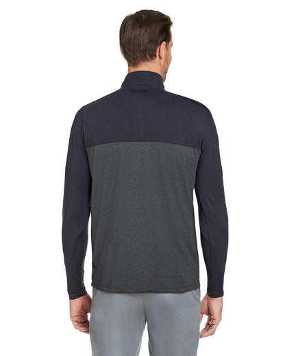 Spyder Men's Spyre Flex Colorblock Quarter-Zip Pullover S18024 #colormdl_Black/ Black Frost