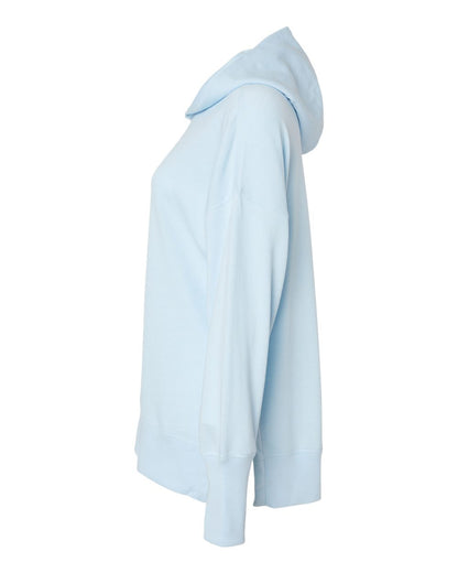 MV Sport Women's French Terry Hooded Sweatshirt W23720 #color_Arctic Blue
