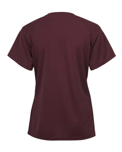 Badger Youth B-Core V-Neck T-Shirt 2162 #color_Maroon