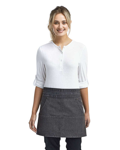 Artisan Collection by Reprime Jeans Stitch Denim Waist Apron RP125 #colormdl_Black Denim