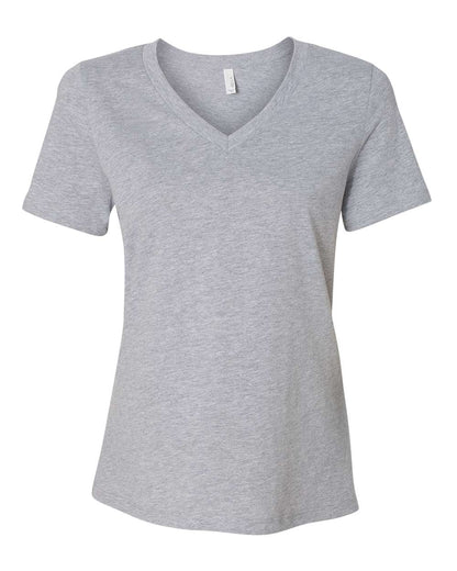 BELLA + CANVAS Women's Relaxed Heather CVC V-Neck Tee 6405CVC #color_Athletic Heather