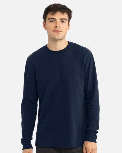 Next Level Unisex Ideal Thermal Long Sleeve T-Shirt 8211 #colormdl_Midnight Navy