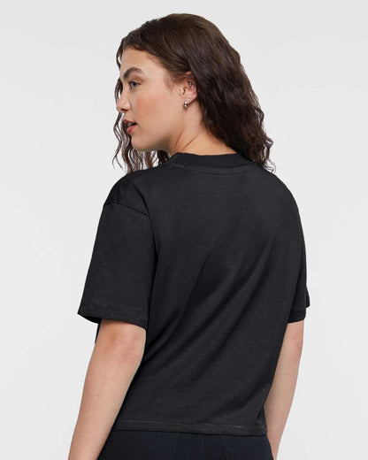 LAT Women's Boxy Tee 3518 #colormdl_Blended Black