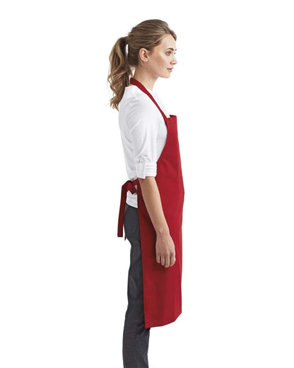 Artisan Collection by Reprime Organic Cotton Bib Apron RP102 #colormdl_Red