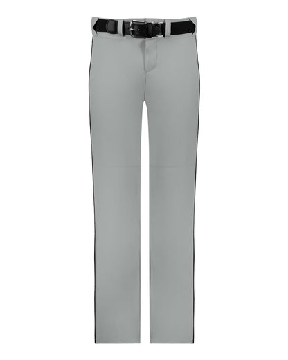 Alleson Athletic Men's Baseball Pants With Braid 605WLB #color_Grey/ Black