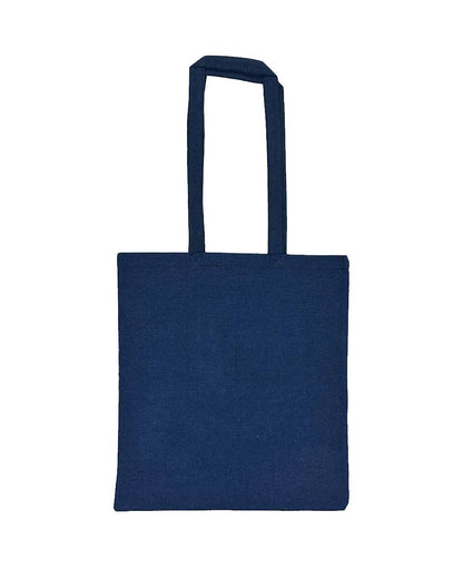 Liberty Bags Lightweight Recycled Canvas Tote Bag with Extended Handle 8505R #color_Heather Navy