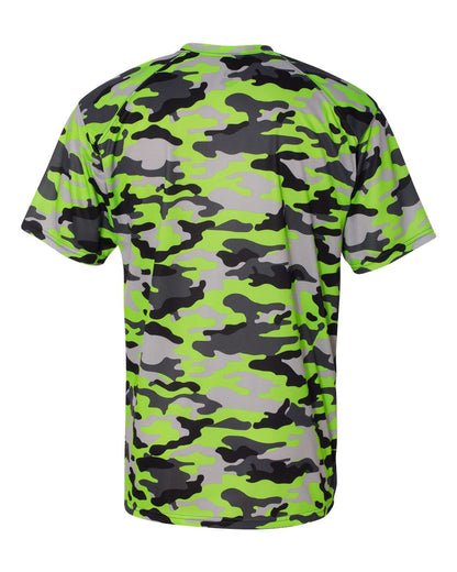 Badger Camo T-Shirt 4181 #color_Lime