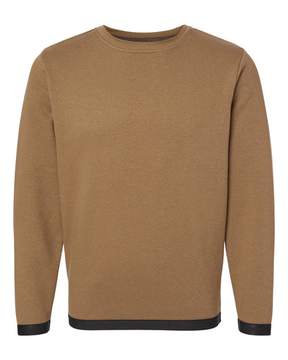 LAT Unisex The Statement Fleece Crewneck Sweatshirt 6789 #color_Coyote Brown/ Black