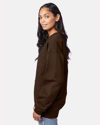 Hanes Unisex Ultimate Cotton® Crewneck Sweatshirt F260 #colormdl_Dark Chocolate