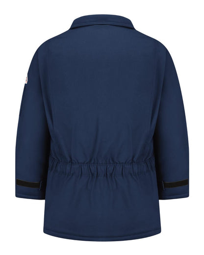 Bulwark Deluxe Parka - EXCEL FR® ComforTouch - Tall Sizes JLP8T #color_Navy