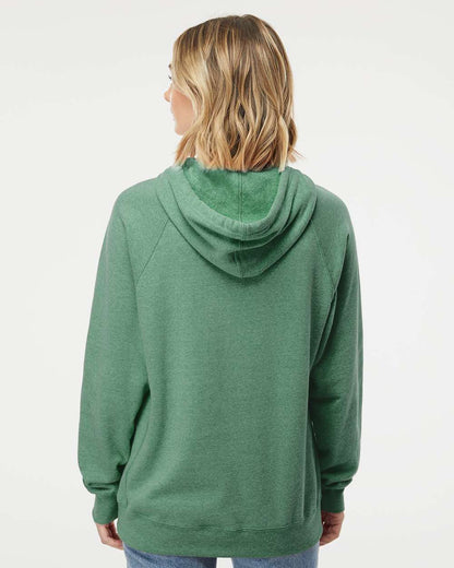 Independent Trading Co. Special Blend Raglan Hooded Sweatshirt PRM33SBP #colormdl_Sea Green