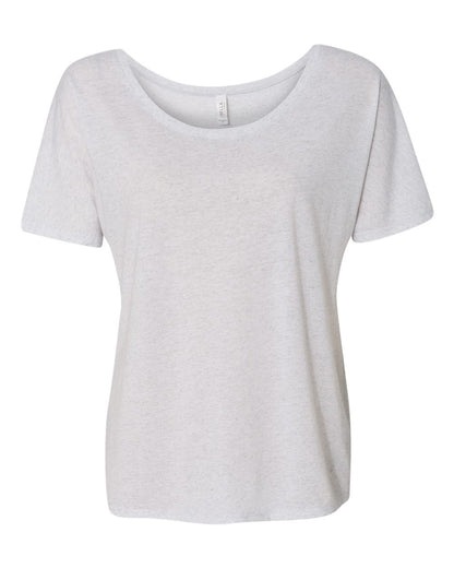 BELLA + CANVAS Women’s Slouchy Tee 8816 #color_White Fleck Triblend