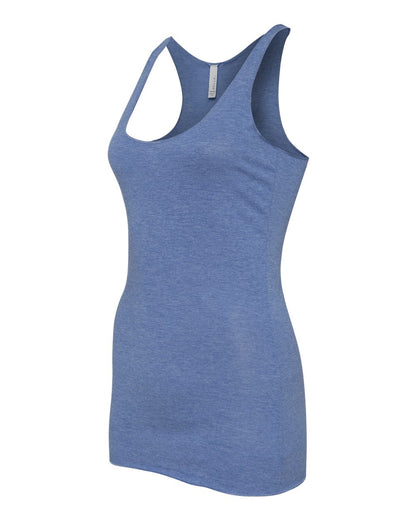 BELLA + CANVAS Women's Triblend Racerback Tank 8430 #color_Blue Triblend