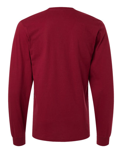 American Apparel Unisex Fine Jersey Long Sleeve Tee 2007 #color_Cranberry