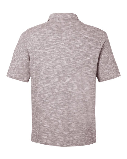 North End Men's Eclipse Jacquard Polo NE115 #color_Burgundy Heather