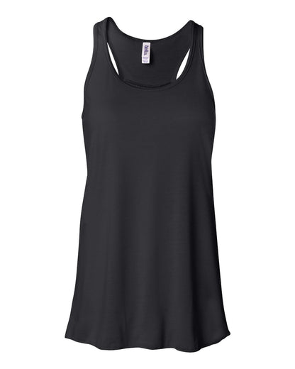 BELLA + CANVAS Women's Flowy Racerback Tank 8800 #color_Black