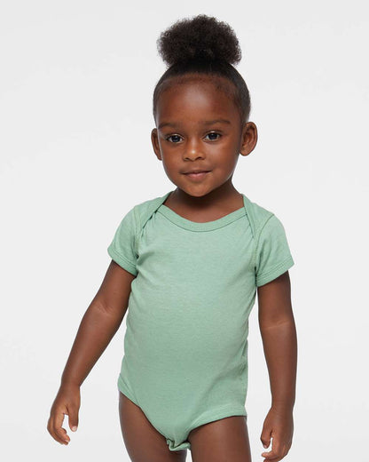 Rabbit Skins Infant Fine Jersey Bodysuit 4424 #colormdl_Saltwater