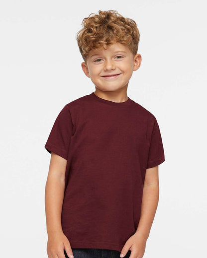 Rabbit Skins Toddler Fine Jersey Tee 3321 #colormdl_Maroon