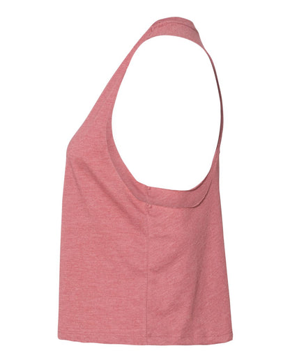 BELLA + CANVAS Women's Racerback Crop Tank 6682 #color_Heather Mauve