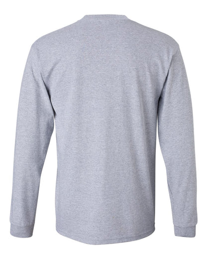 Gildan Unisex Ultra Cotton® Long Sleeve T-Shirt 2400 #color_Sport Grey
