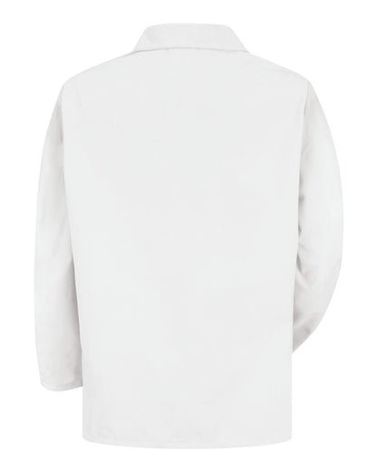 Red Kap Unisex Lapel Counter Coat KP10 #color_White