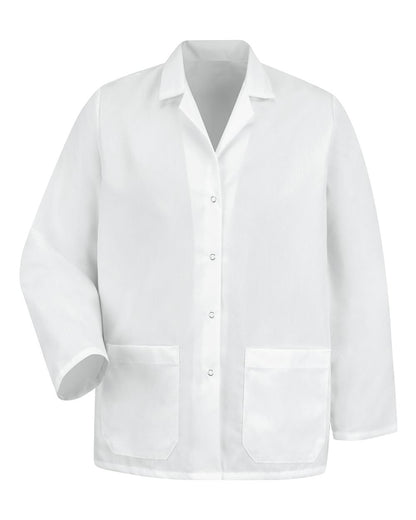 Red Kap Women's Specialized Lapel Counter Coat KP17 #color_White