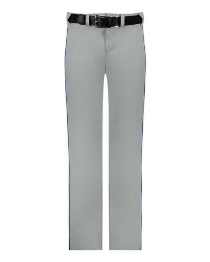 Alleson Athletic Youth Baseball Pants With Braid 605WLBY #color_Grey/ Royal