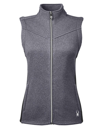 Spyder Women's Pursuit Vest S17275 #color_Black Heather/ Black