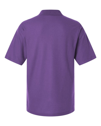 Harriton Men's Maverick CVC Pique Polo M105 #color_Team Purple