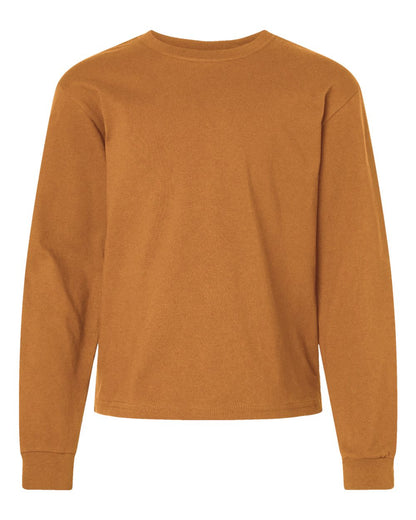 BELLA + CANVAS Youth 6oz. Heavyweight Long Sleeve Tee 3511Y #color_Toast