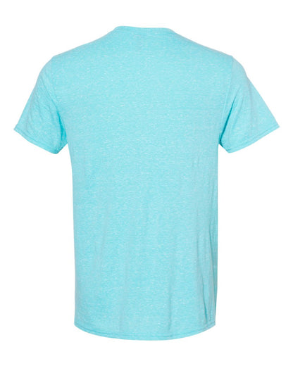 JERZEES Unisex Snow Heather Jersey T-Shirt 88MR #color_Caribbean Blue