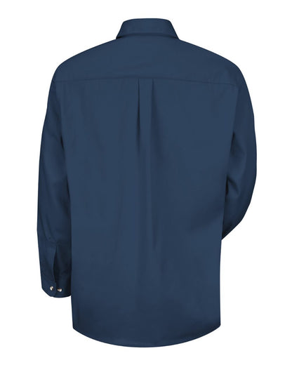 Red Kap Men's Cotton Contrast Dress Shirt SC74 #color_Navy