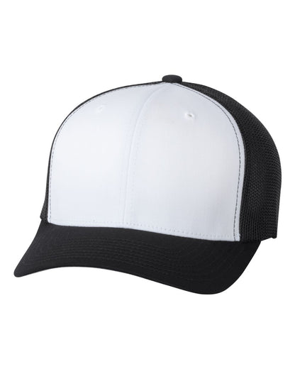 Flexfit Trucker Cap 6511 #color_Black/ White/ Black