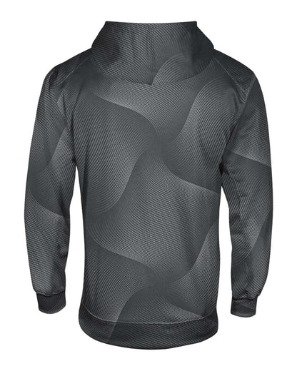 Badger Youth Warp Hooded Long Sleeve T-Shirt 2413 #color_Graphite