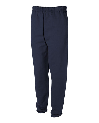JERZEES Unisex Super Sweats NuBlend® Sweatpants with Pockets 4850MR #color_J. Navy