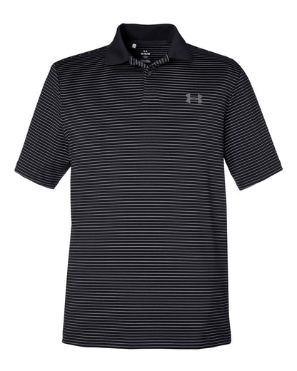 Under Armour Men's 3.0 Striped Perf Polo 1377376 #color_Black_001