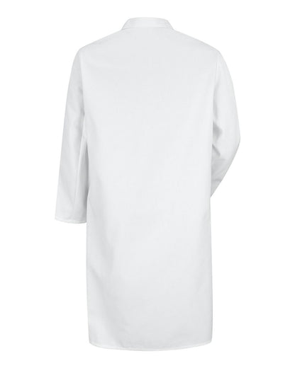 Red Kap Unisex Gripper - Front Butcher Frock - Interior Chest Pocket 4004 #color_White