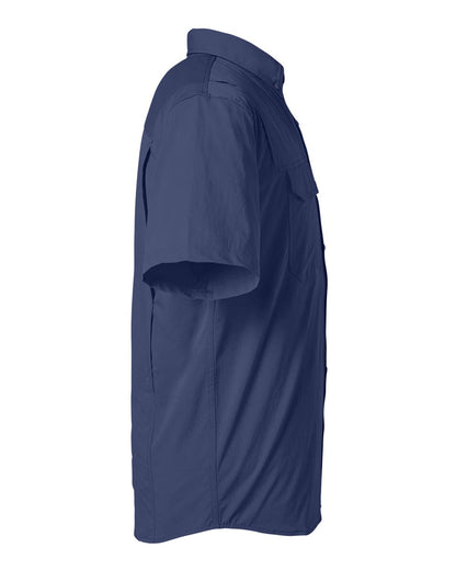 HUK Men's Creekbed Short Sleeve Shirt H150183 #color_Naval Academy