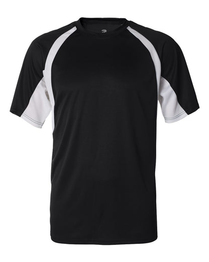 Badger B-Core Hook T-Shirt 4144 #color_Black/ White